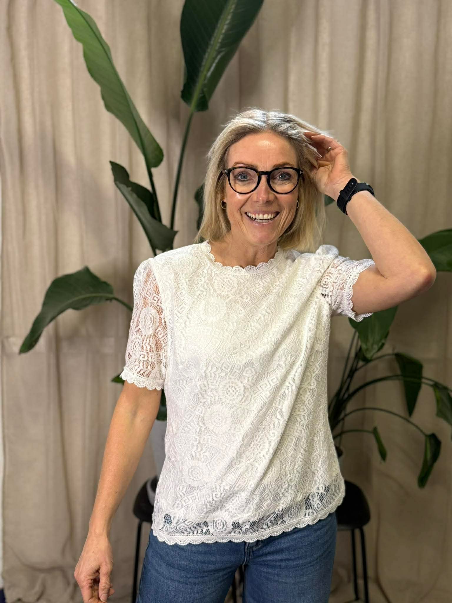 PCOLLINE T-Shirt - Cloud Dancer